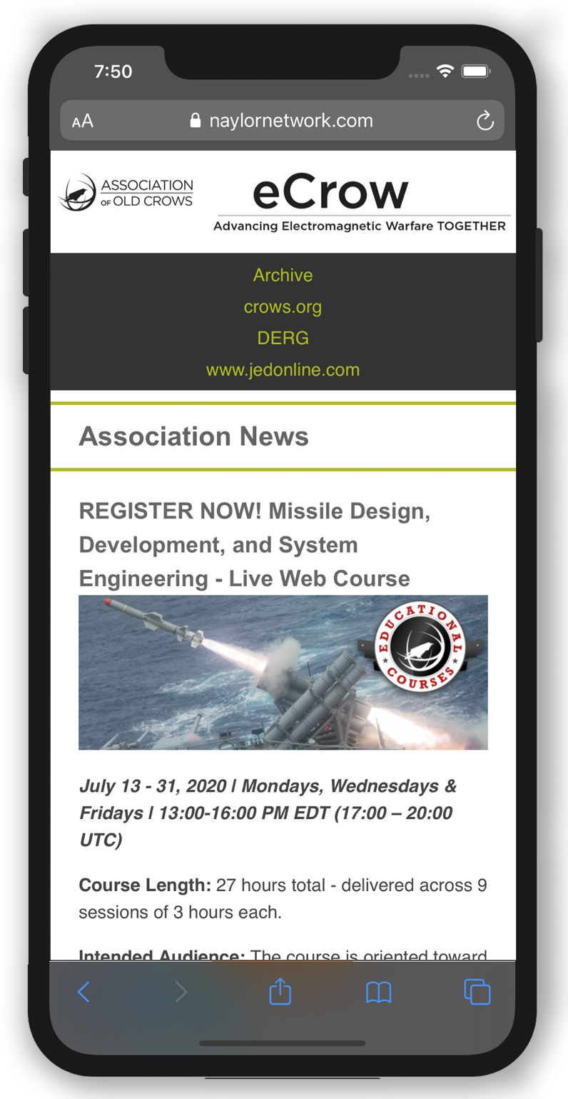 Mobile Newsletter - VPT