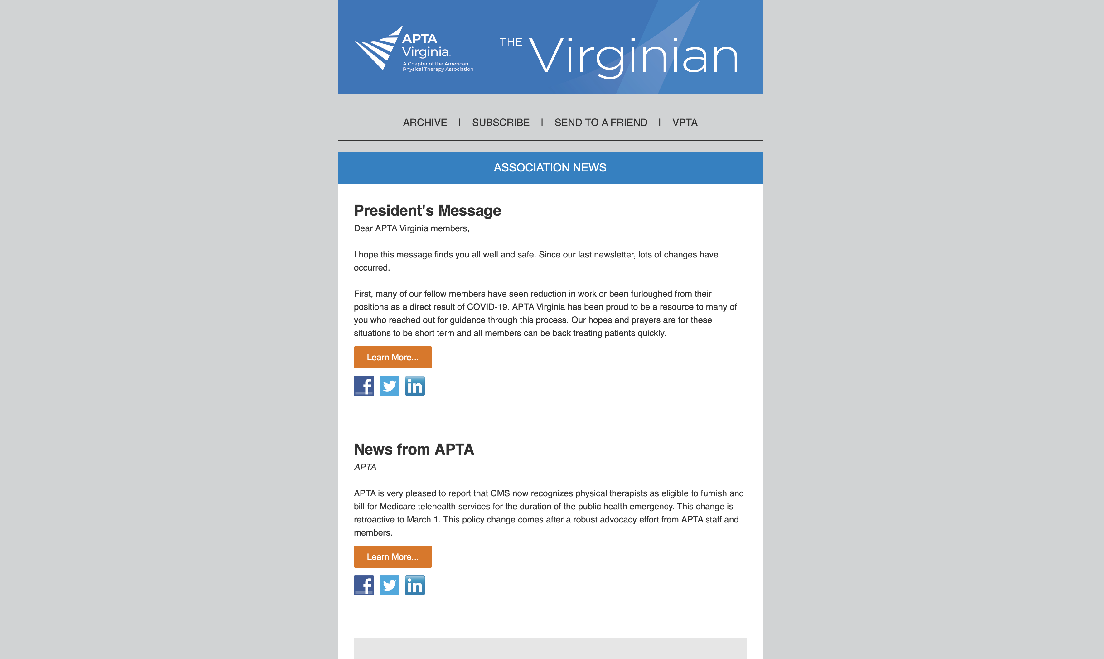 Newsletter - VPT